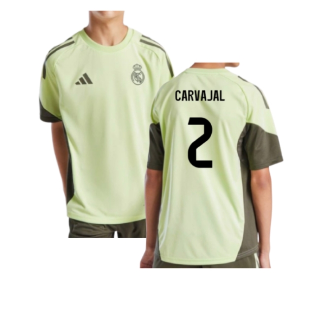 2025-2026 Real Madrid Training Jersey (Almost Lime) - Kids (Carvajal 2)-Football Jersey Hub