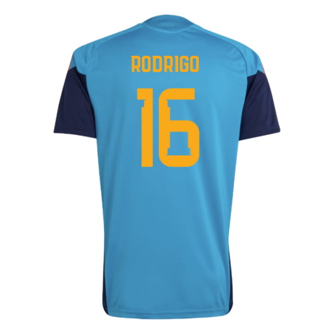 2026-2027 Spain Training Jersey (Bold Aqua) (Rodrigo 16)-Football Jersey Hub