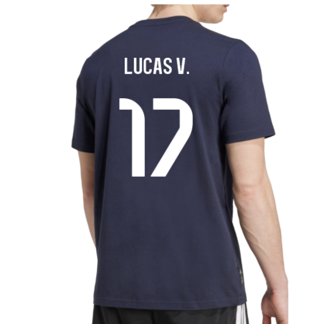 2025-2026 Real Madrid Seasonal Graphic Tee (Legend Ink) (Lucas V. 17)-Football Jersey Hub