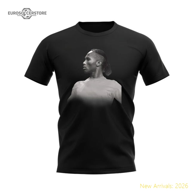 Didier Drogba Chelsea Legend T-Shirt (Black)-Football Jersey Hub