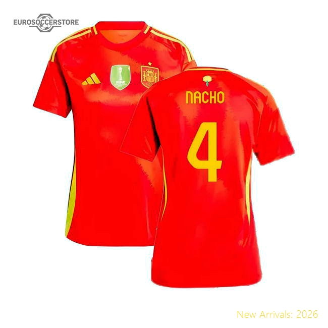 2024-2025 Spain Home Shirt (Ladies) (Nacho 4)-Football Jersey Hub