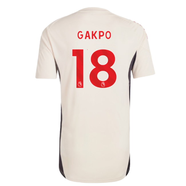 2025-2026 Liverpool Training Jersey (White) - Kids (Gakpo 18)-Football Jersey Hub