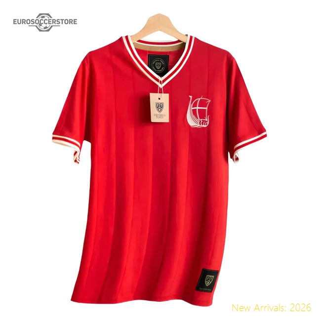 Denmark De Rød-hvide Home Retro Football Shirt-Football Jersey Hub