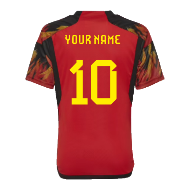 2022-2023 Belgium Home Shirt (Kids) (Your Name)-Football Jersey Hub