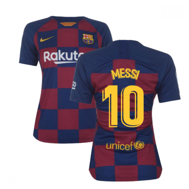 2019-2020 Barcelona Home Nike Ladies Shirt (MESSI 10)-Football Jersey Hub