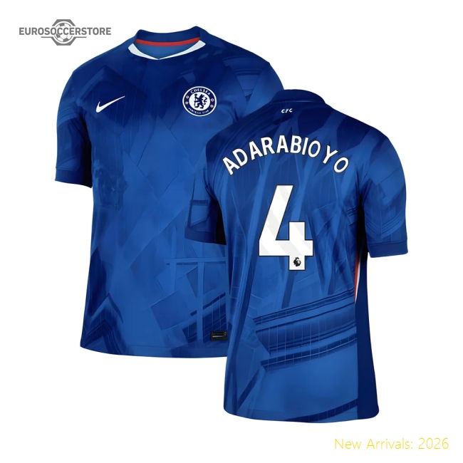 2025-2026 Chelsea Home Shirt (Adarabioyo 4)-Football Jersey Hub