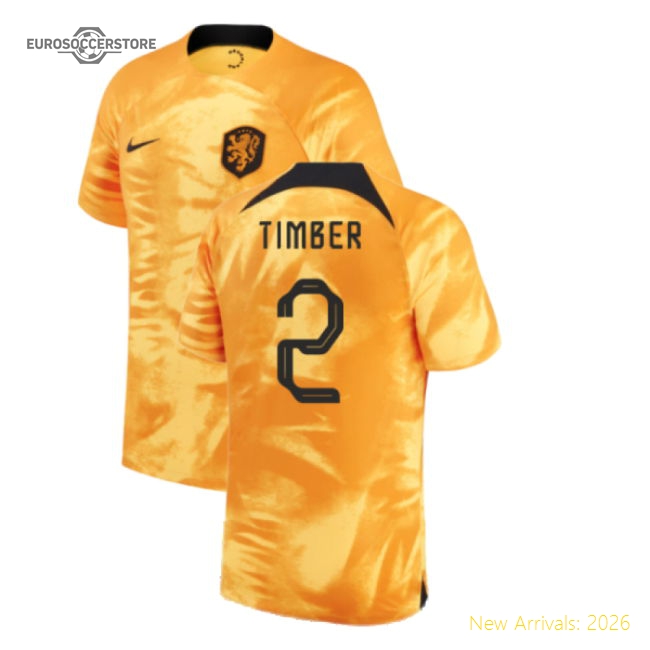 2022-2023 Holland Home Shirt (TIMBER 2)-Football Jersey Hub