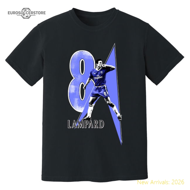 Frank Lampard Chelsea Premier League Legend T-Shirt (Black)-Football Jersey Hub