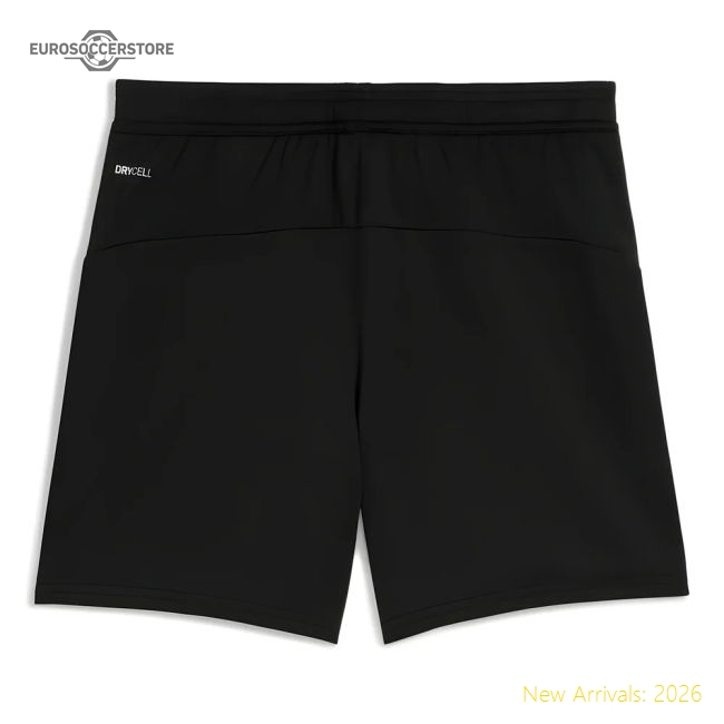 2025-2026 Man City Away Shorts (Black) - Kids-Football Jersey Hub