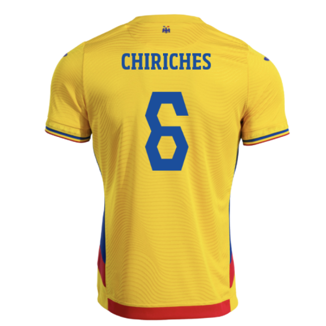 2025-2026 Romania Home Shirt (Chiriches 6)-Football Jersey Hub