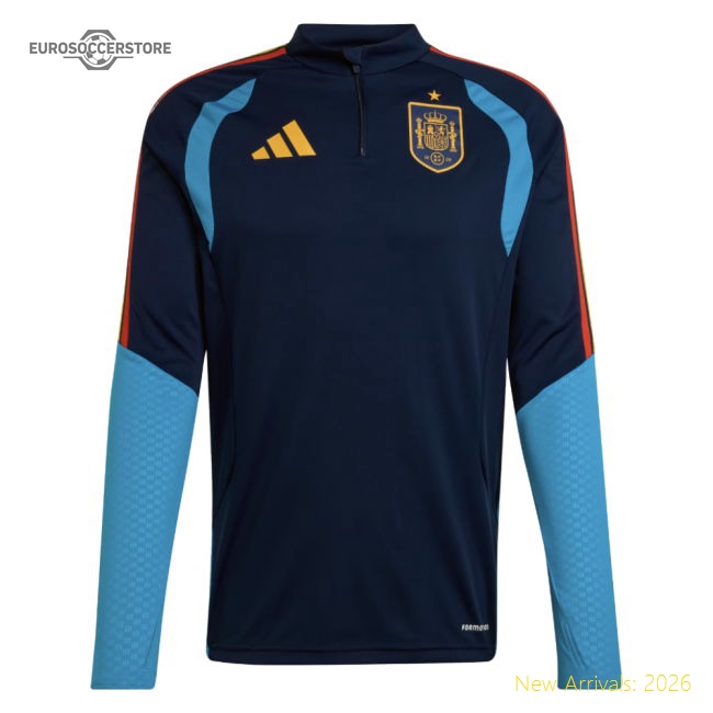 2026-2027 Spain Training Top (Night Indigo)-Football Jersey Hub