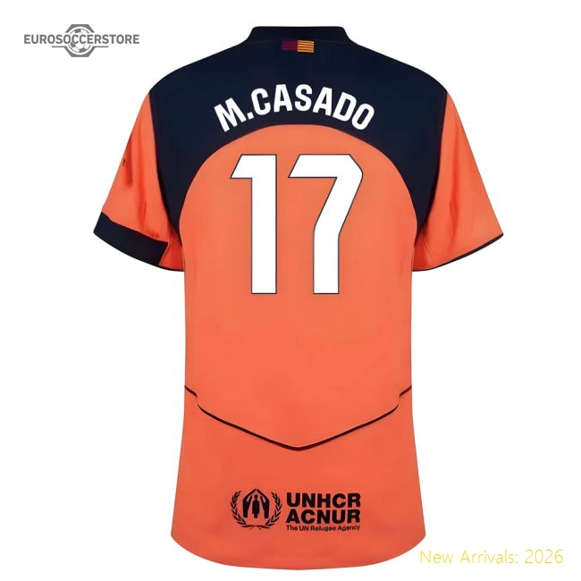 2025-2026 Barcelona Authentic Third Shirt (M.Casado 17)-Football Jersey Hub