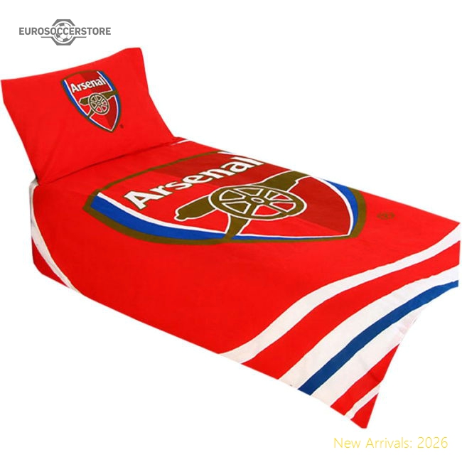 Arsenal FC Pulse Single Duvet Set-Football Jersey Hub