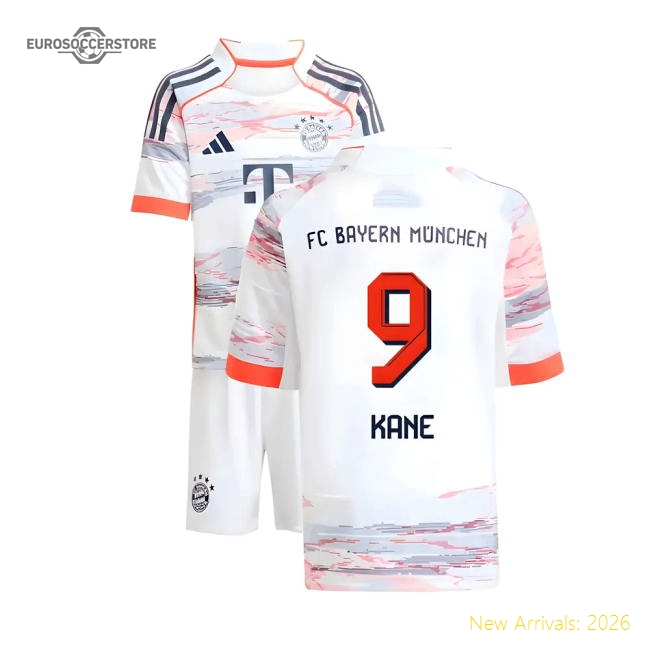 2025-2026 Bayern Munich Away Mini Kit (Kane 9)-Football Jersey Hub