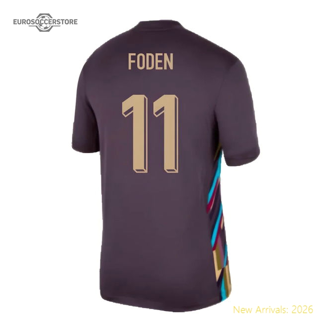 2024-2025 England Away Shirt (Foden 11)-Football Jersey Hub