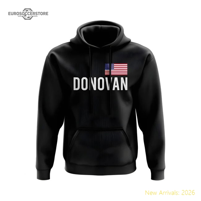 Landon Donovan USA Name Hoody (Black)-Football Jersey Hub
