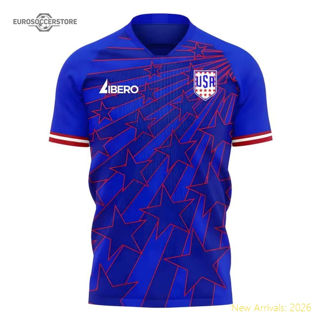 USA 2025-2026 Away Concept Football Kit (Libero)-Football Jersey Hub