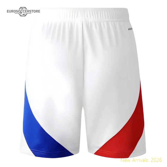 2024-2025 Olympique Lyon Home Shorts (White)-Football Jersey Hub