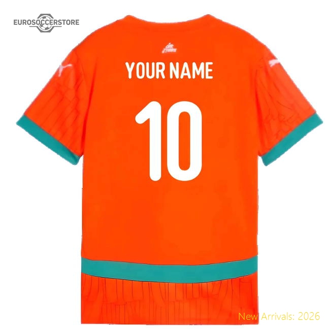 2024-2025 Ivory Coast Home Shirt (Kids) (Your Name)-Football Jersey Hub