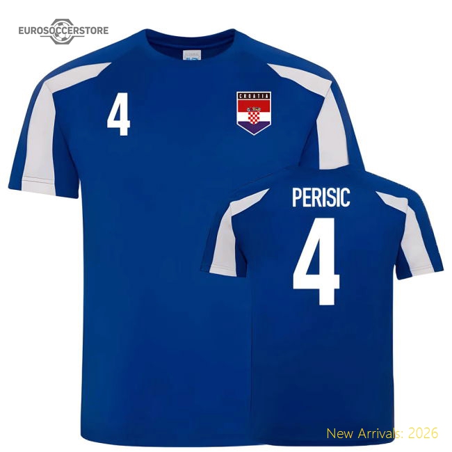 Croatia Sports Training Jersey (Perisic 4)-Football Jersey Hub
