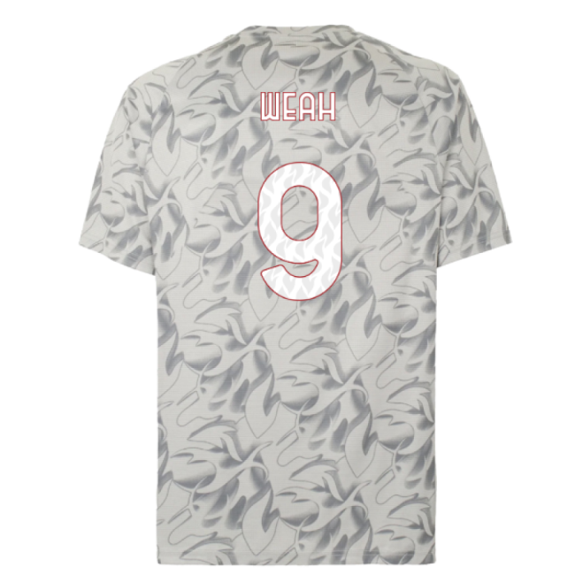 2025-2026 AC Milan Warm Up Jersey (Smokey Gray) (Weah 9)-Football Jersey Hub
