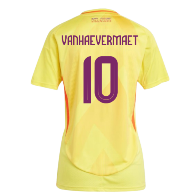 2025-2026 Belgium Womens Team Away Shirt (Ladies) (Vanhaevermaet 10)-Football Jersey Hub