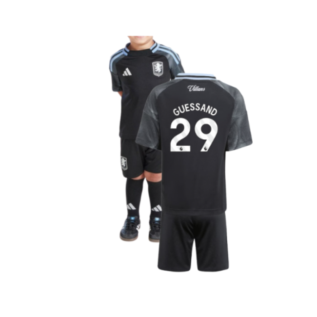 2025-2026 Aston Villa Away Mini Kit (Guessand 29)-Football Jersey Hub
