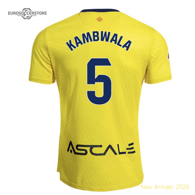 2025-2026 Villarreal Home Shirt (Kambwala 5)-Football Jersey Hub