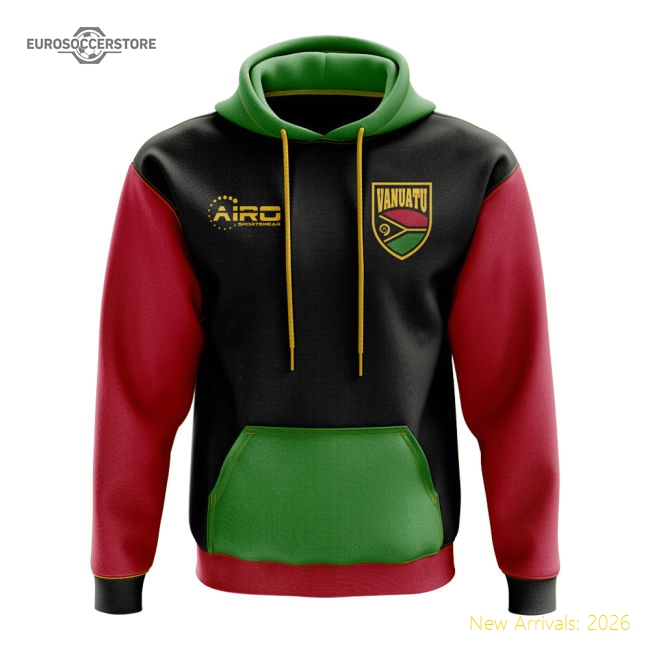 Vanuatu Concept Country Football Hoody (Black)-Football Jersey Hub