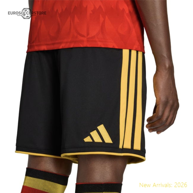 2026-2027 Belgium Home Shorts (Black)-Football Jersey Hub