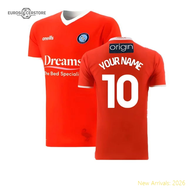 2022-2023 Wycombe Wanderers Away Shirt (Your Name)-Football Jersey Hub