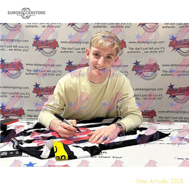 Newcastle United FC Gordon Signed Shirt (Framed)-Football Jersey Hub