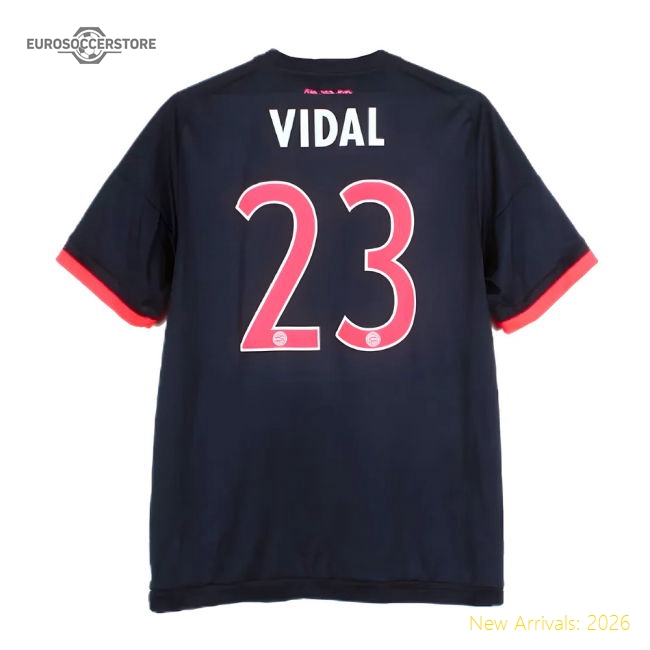 Bayern Munich 2015-16 Third Shirt (Vidal #23) (S) (Excellent)-Football Jersey Hub