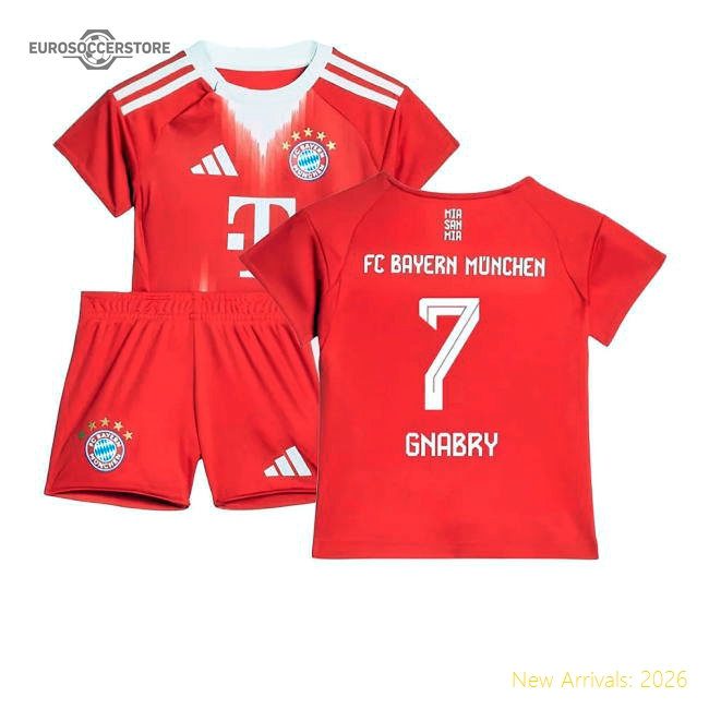 2025-2026 Bayern Munich Home Baby Kit (Gnabry 7)-Football Jersey Hub