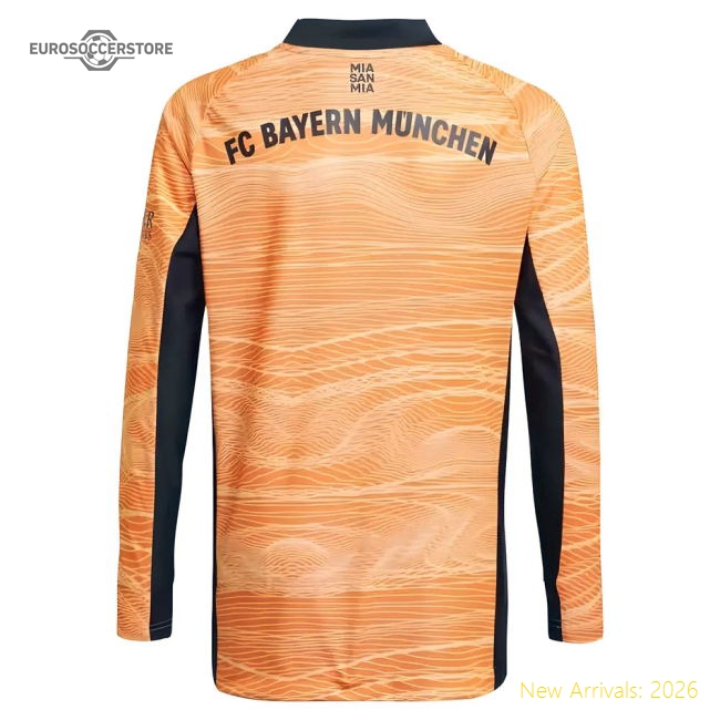 2021-2022 Bayern Munich Home Goalkeeper Shirt (Orange) (KAHN 1)-Football Jersey Hub