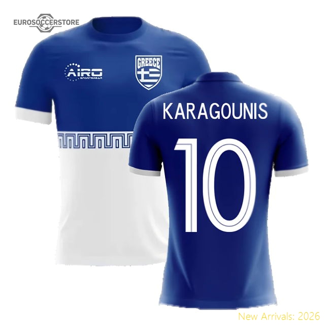 2025-2026 Greece Away Concept Football Shirt (KARAGOUNIS 10) - Kids-Football Jersey Hub
