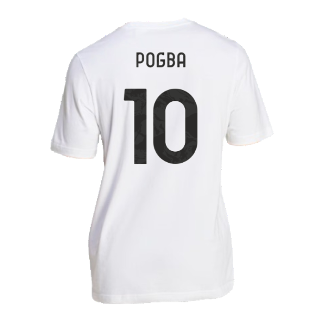 2024-2025 Juventus DNA Graphic Tee (White) (Pogba 10)-Football Jersey Hub