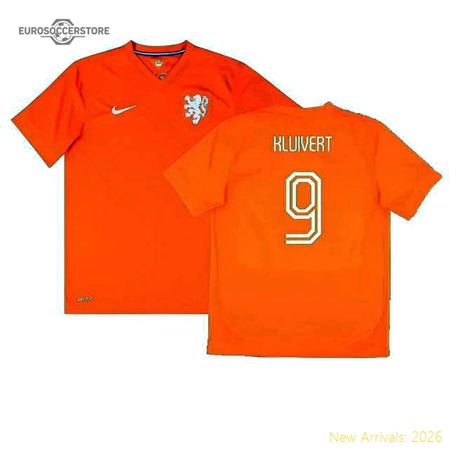 Holland 2014-15 Home Shirt (Good) (Kluivert 9)-Football Jersey Hub