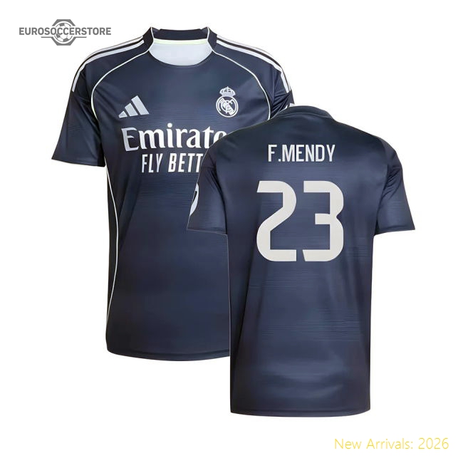 2025-2026 Real Madrid Away Shirt (F.Mendy 23)-Football Jersey Hub