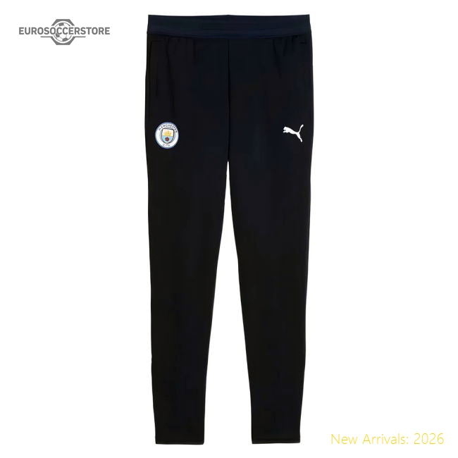 2025-2026 Man City Training Pants w/pockets (Navy) - Kids-Football Jersey Hub