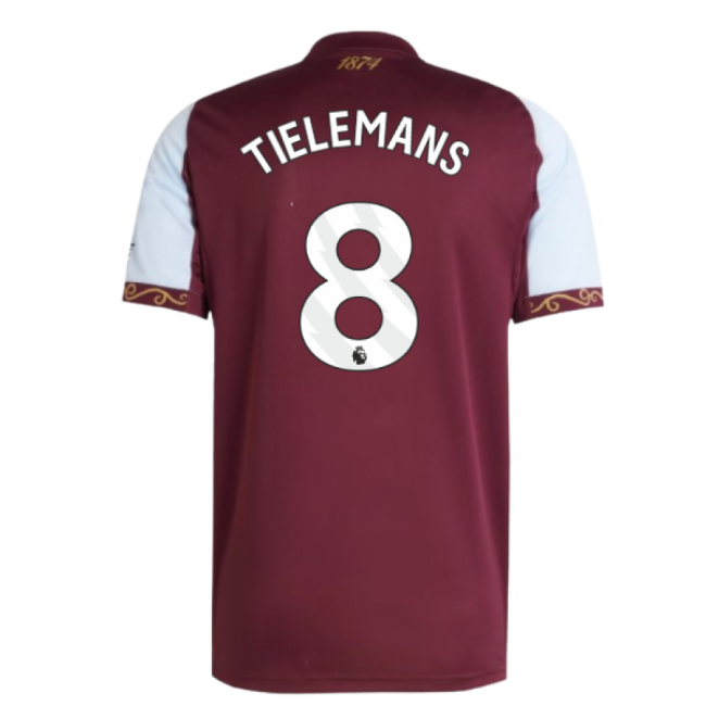 2025-2026 Aston Villa Home Shirt (Tielemans 8)-Football Jersey Hub