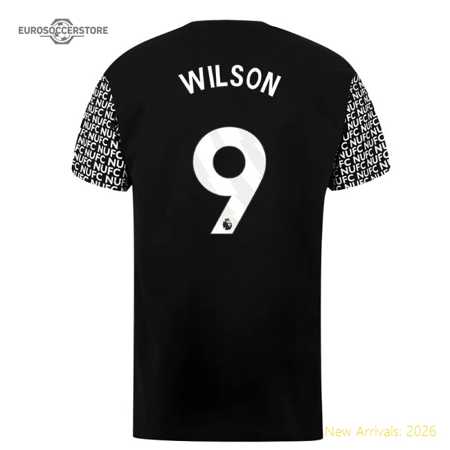Newcastle Graphic T-Shirt (Black) (Wilson 9)-Football Jersey Hub