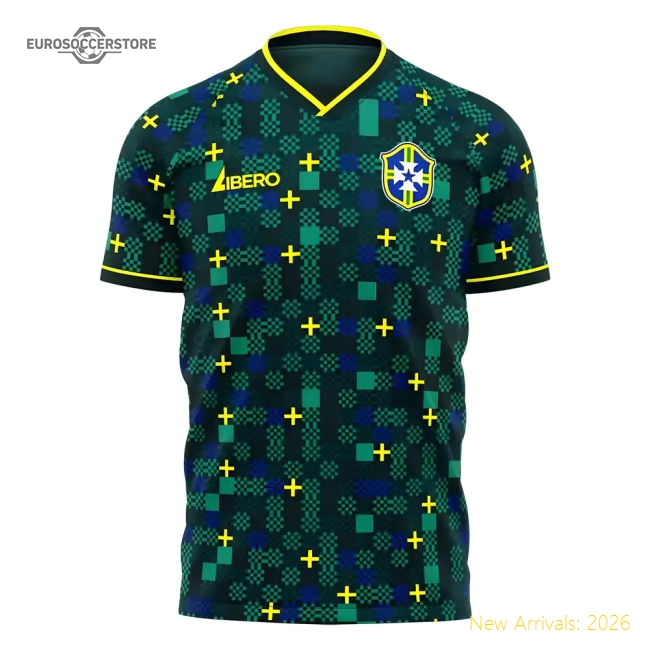 Brazil 2025-2026 Third Concept Football Kit (Libero)-Football Jersey Hub