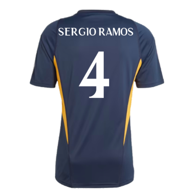 2023-2024 Real Madrid Training Shirt (Legend Ink) (Sergio Ramos 4)-Football Jersey Hub