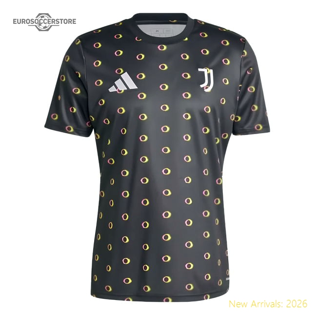 2024-2025 Juventus Pre-Match Shirt (Black) (Lehmann 7)-Football Jersey Hub