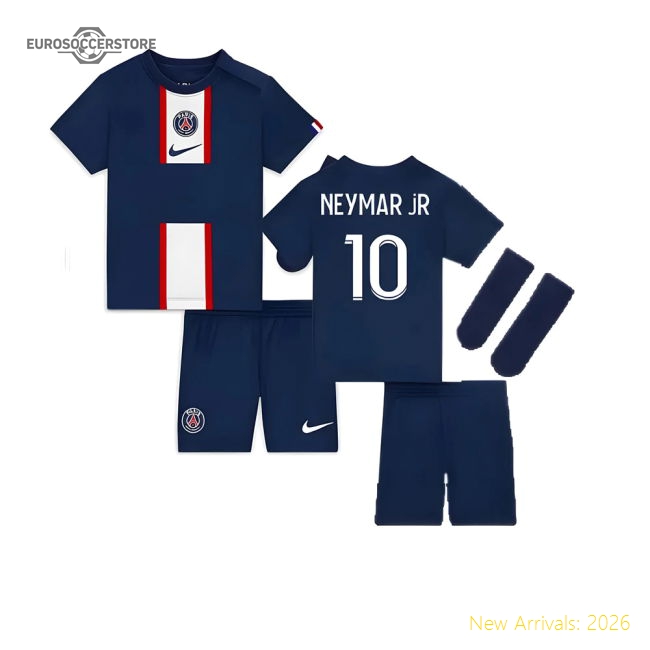 2022-2023 PSG Little Boys Home Kit (NEYMAR JR 10)-Football Jersey Hub