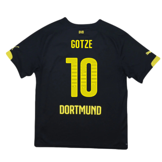 Borussia Dortmund 2014-16 Away Shirt ((Very Good) S) (Gotze 10)-Football Jersey Hub