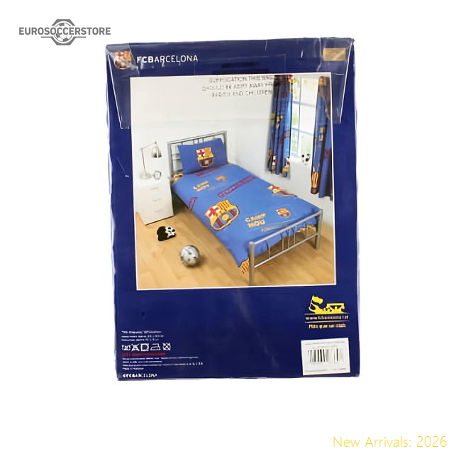 Barcelona Patch Single Duvet Set-Football Jersey Hub