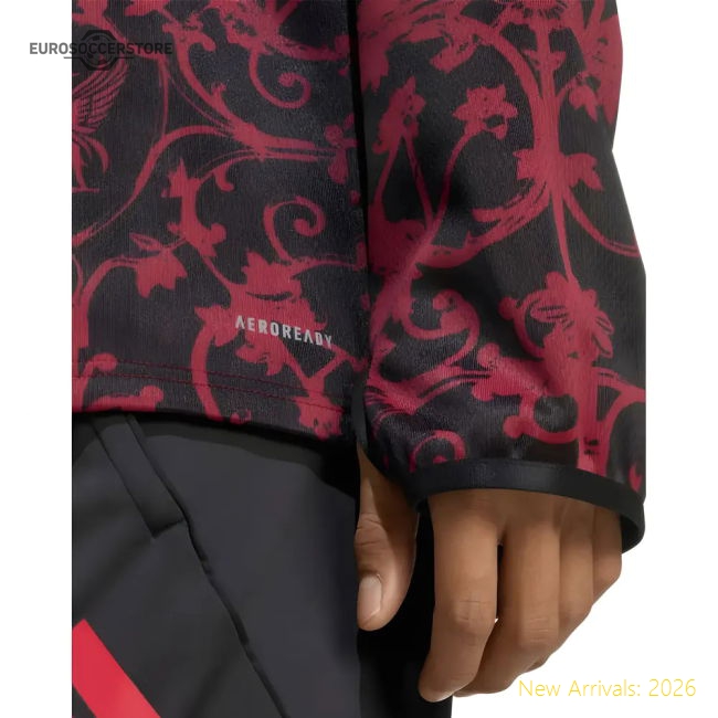 2025-2026 Liverpool Pre-Match Warm Top (Black)-Football Jersey Hub