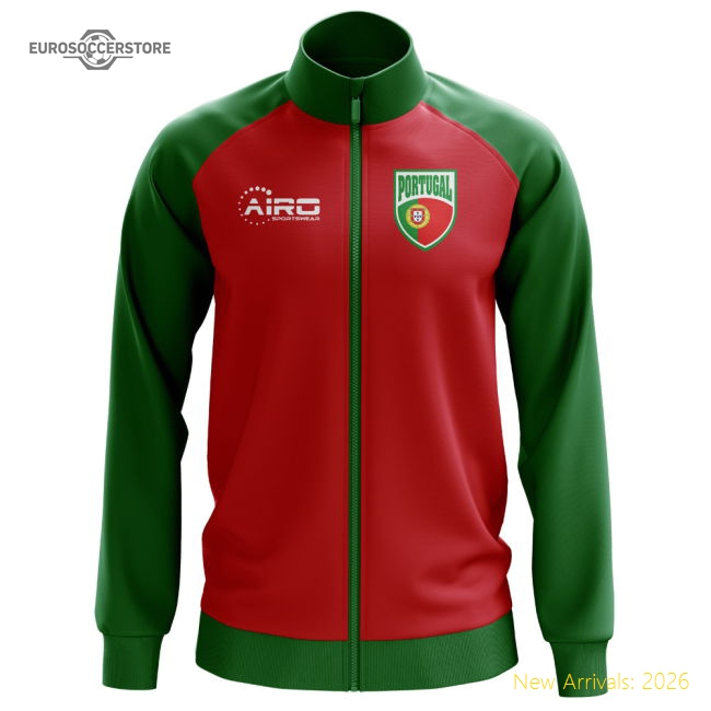 Portugal Concept Football Track Jacket (Red) - Kids-Football Jersey Hub